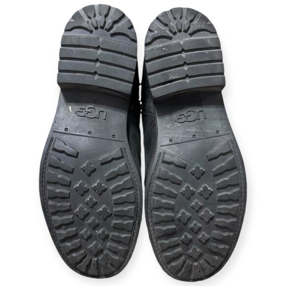 UGG Black Blayre II Wool Lined Waterproof Leather Zip Up Boots Women's Size 10 - Picture 9 of 11